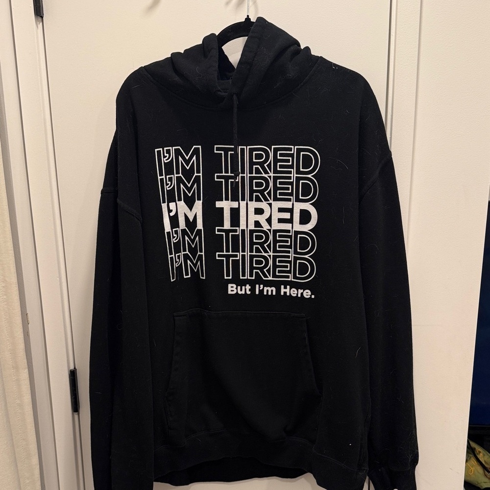 Black Graphic Hoodie